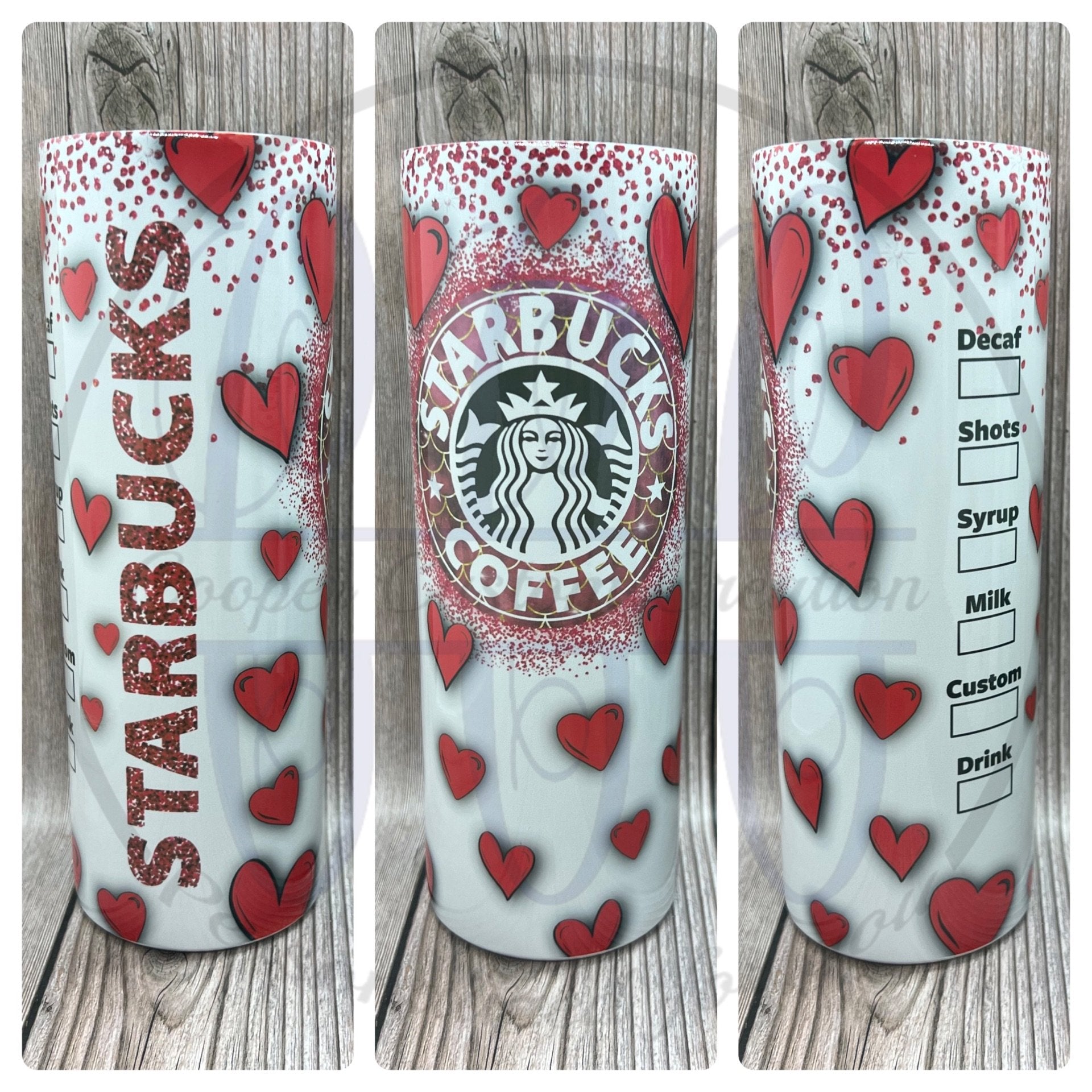 Starbucks Valentine tumbler – CooperCustomCreation